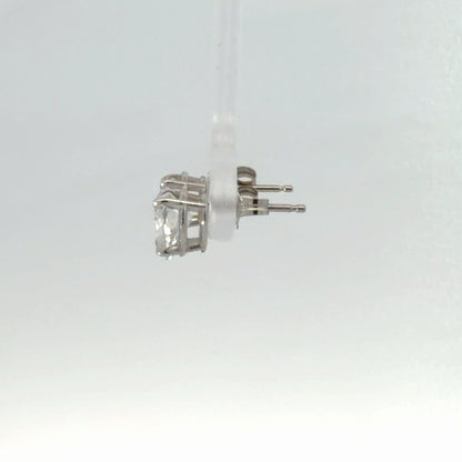 14K White Gold 2.00 CTW Heart-Shaped Dainty Simulated Diamond Stud Earrings