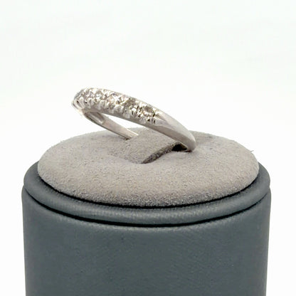 Platinum Vintage Style Diamond Band, 0.48 CTW Round-Cut Diamond Band Size 7