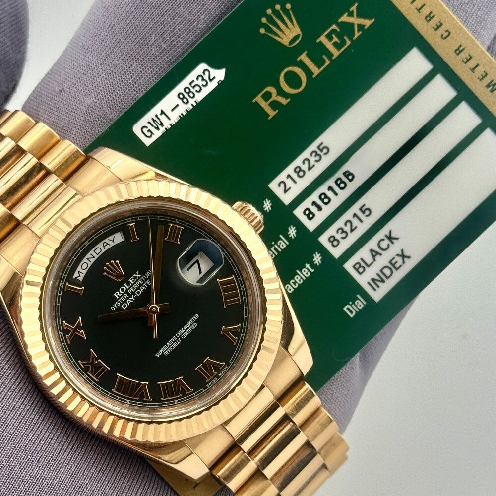 Rolex Day- Date 41Mm 218235 Rose Gold
