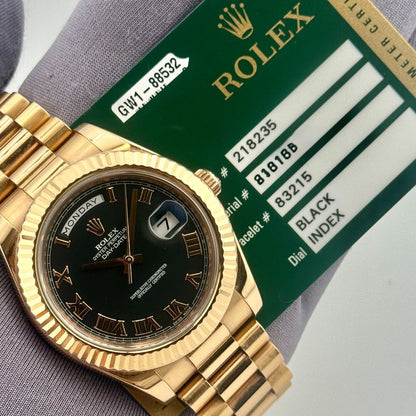 Rolex Day- Date 41Mm 218235 Rose Gold