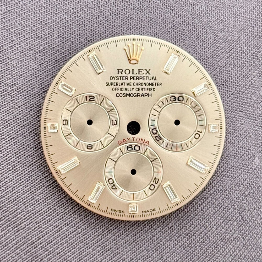 Rolex Daytona Sundust Baguette Diamond Dial Rose Gold