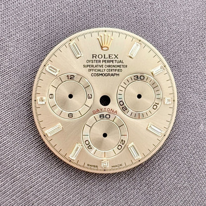 Rolex Daytona Sundust Baguette Diamond Dial Rose Gold