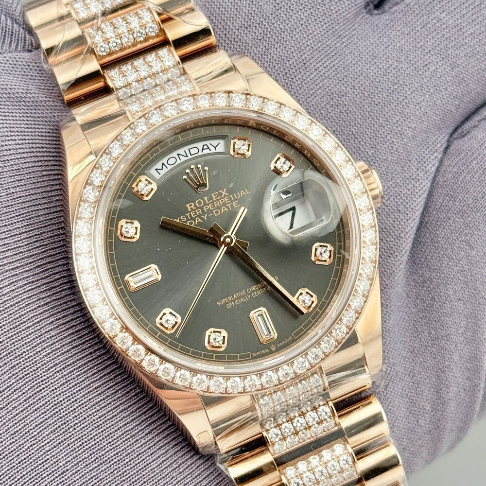 Rolex Day-Date 36Mm 128345Rbr Rose Gold