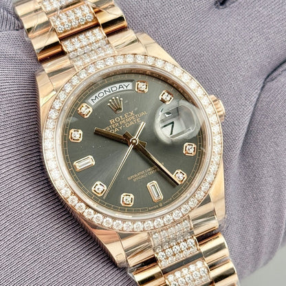 Rolex Day-Date 36Mm 128345Rbr Rose Gold