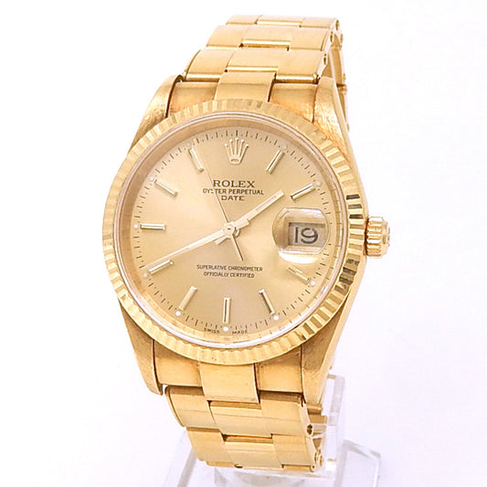 Rolex Oyster Perpetual Date Yellow Gold