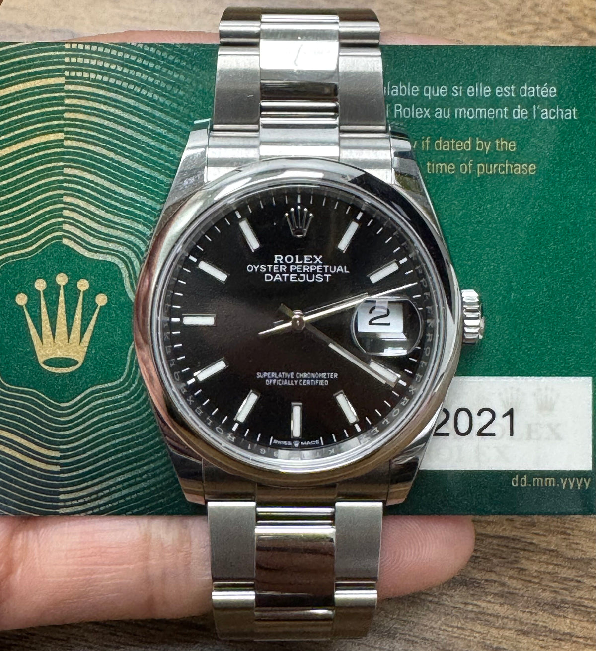 Rolex Datejust 36 Stainless Steel Watch