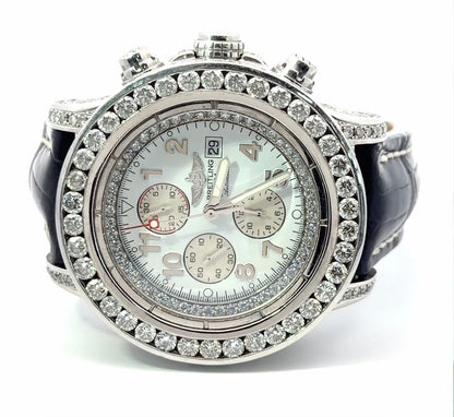Mens Breitling Super Avenger Chronograph Diamond Watch