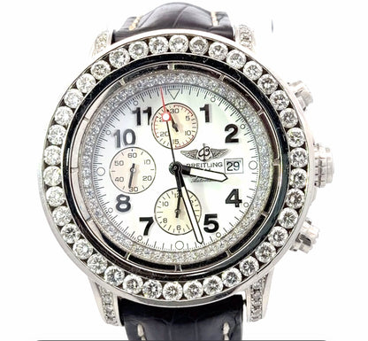 Mens Breitling Super Avenger Chronograph Diamond Watch