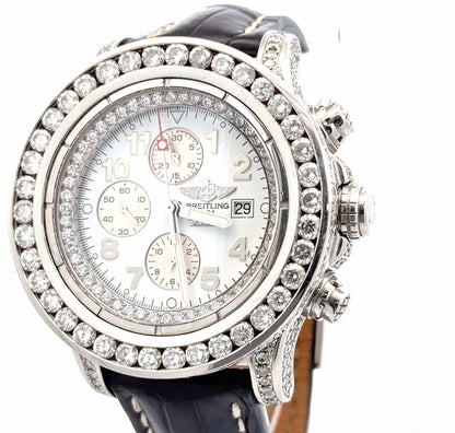 Mens Breitling Super Avenger Chronograph Diamond Watch