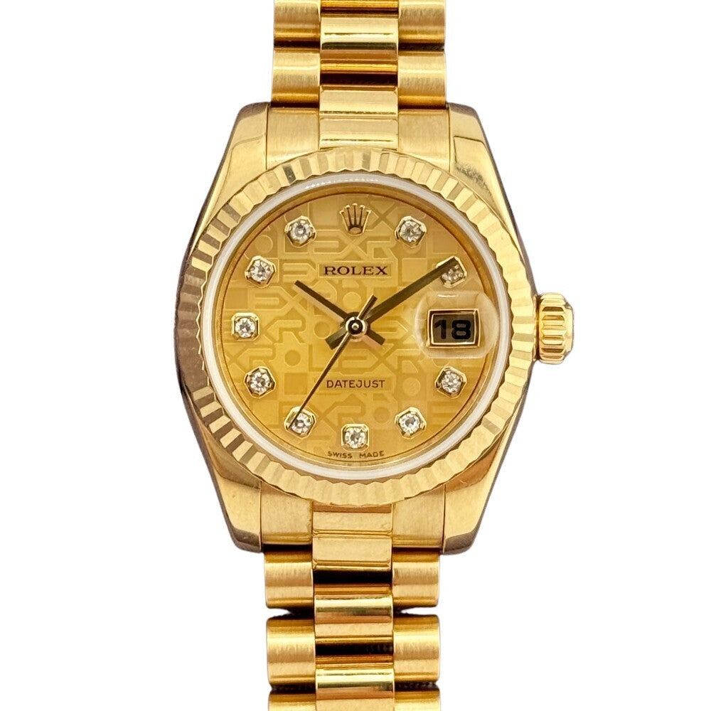 Rolex Datejust Lady 26Mm 179178 Yellow Gold