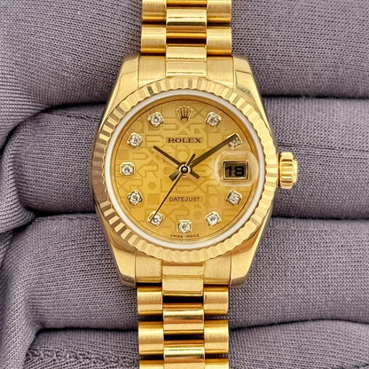 Rolex Datejust Lady 26Mm 179178 Yellow Gold