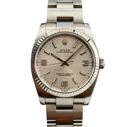 Rolex Oyster Perpetual 36Mm 116034 Steel And White Gold
