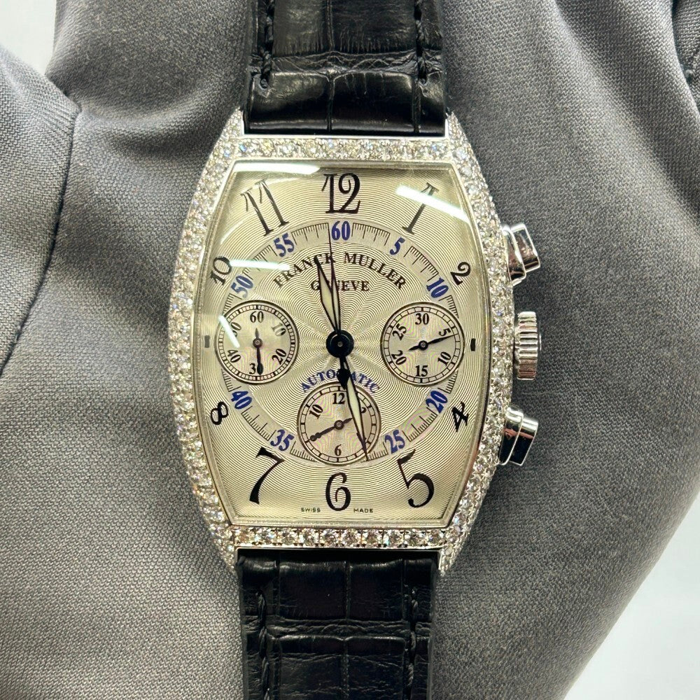 Franck Muller Cintree Curvex Chronograph 7850 Cc D White Gold