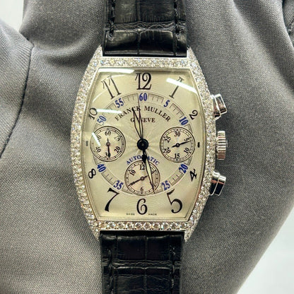Franck Muller Cintree Curvex Chronograph 7850 Cc D White Gold