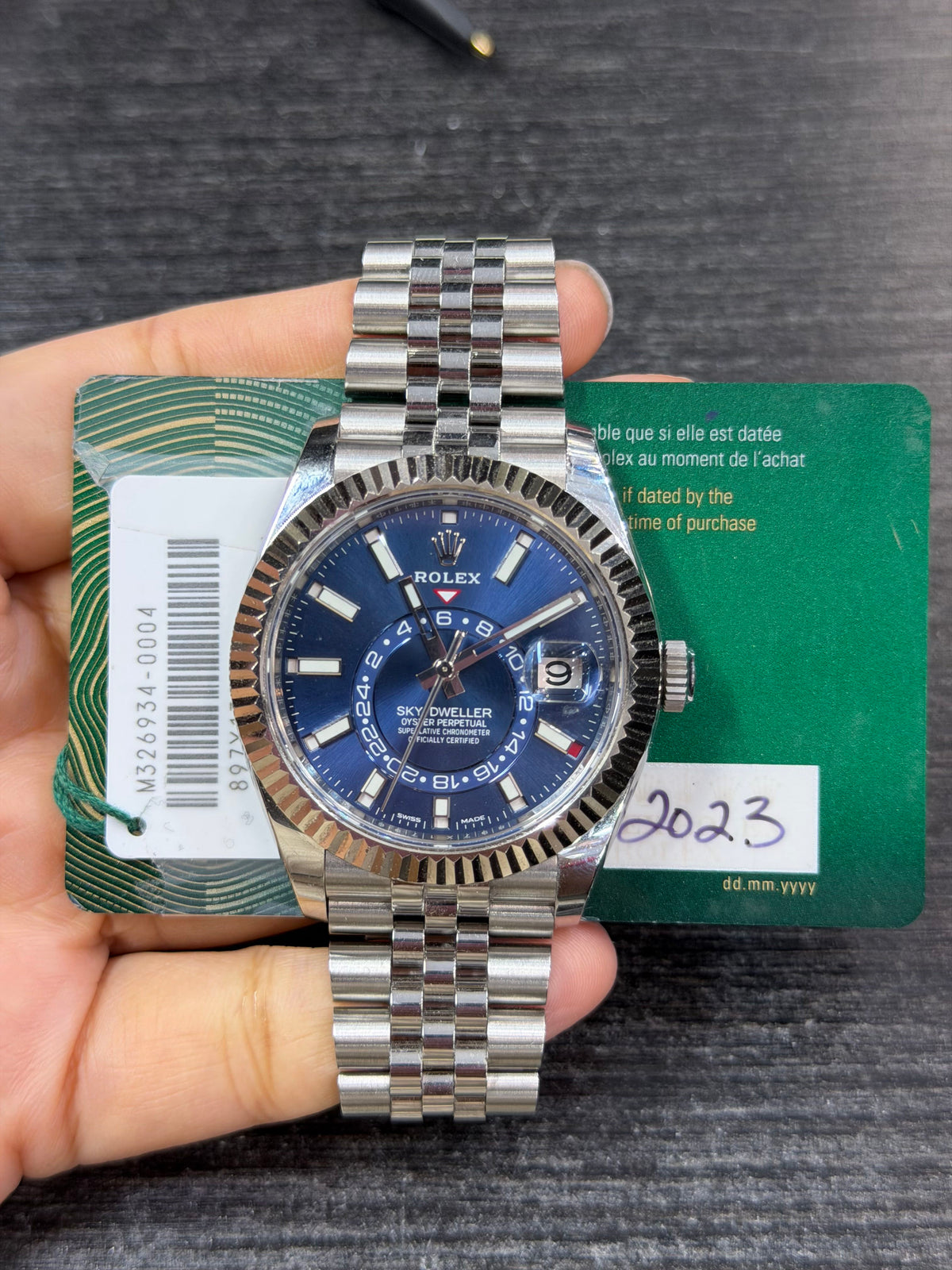 Rolex Skydweller Stainless Steel & White Gold Watch