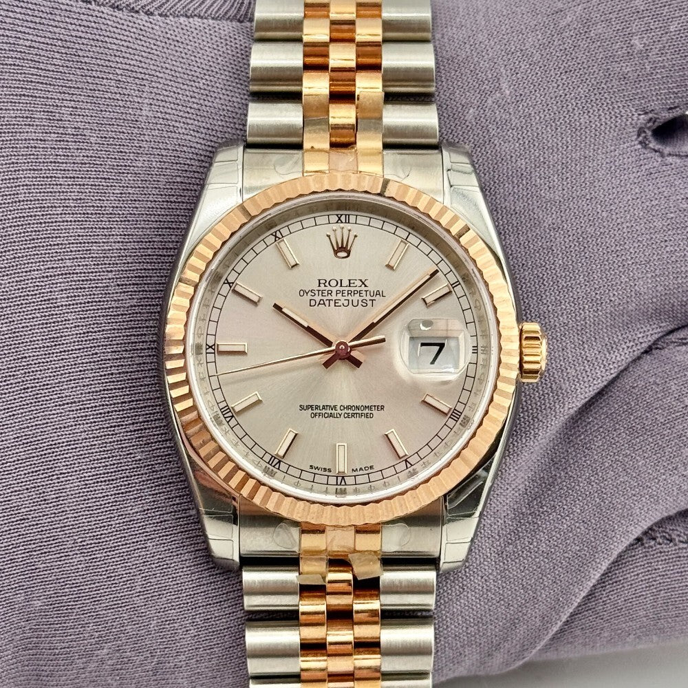 Rolex Datejust 36Mm 116231 Steel And Rose Gold