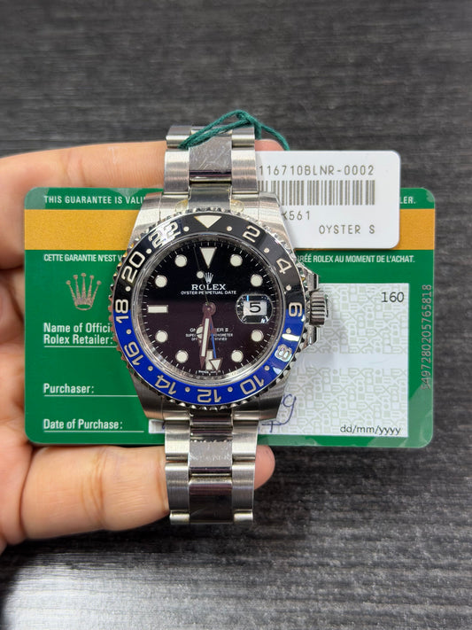 Rolex Gmt-Master Ii 'Batman' Stainless Steel Watch
