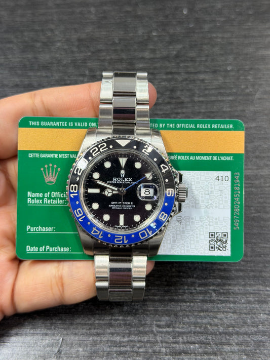 Rolex Gmt-Master Ii 'Batman' Stainless Steel Watch