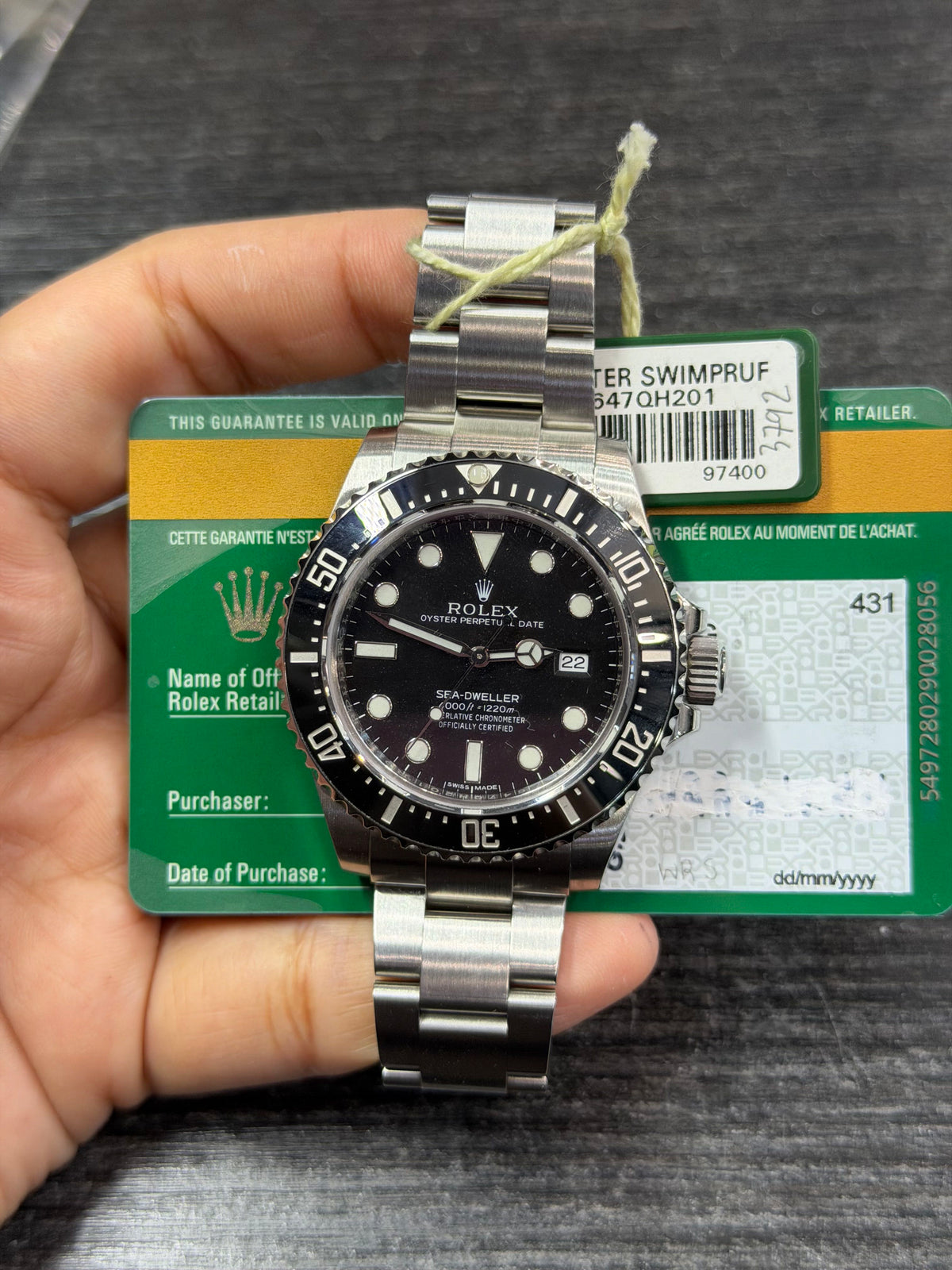 Rolex Sea-Dweller Stainless Steel Watch