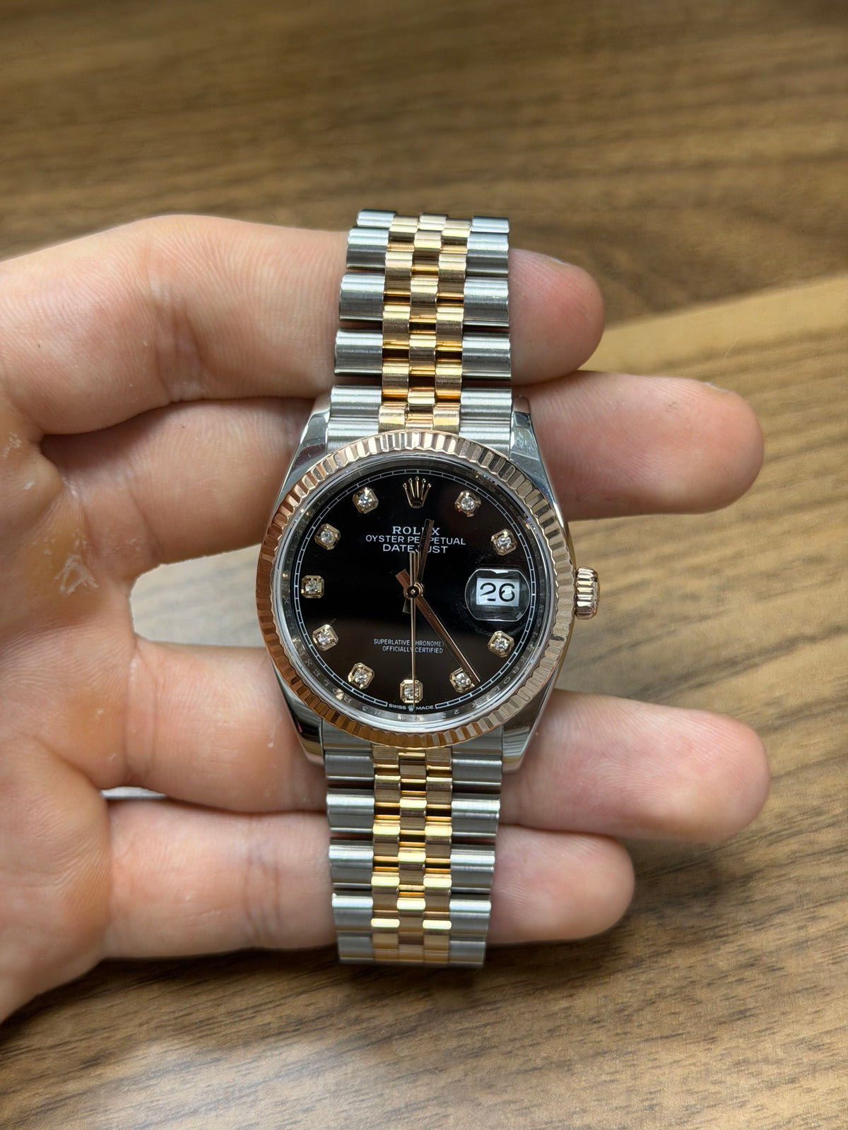 Rolex Datejust 36 Stainless Steel & Rose Gold Watch