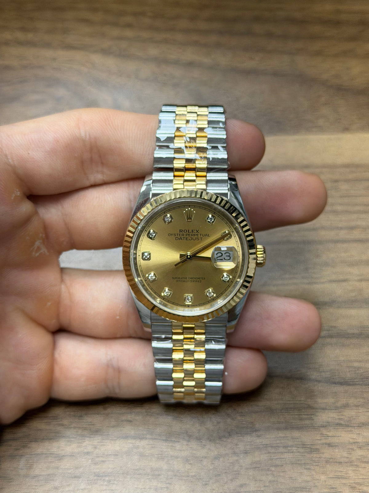 Rolex Datejust 36 Stainless Steel & Yellow Gold Watch