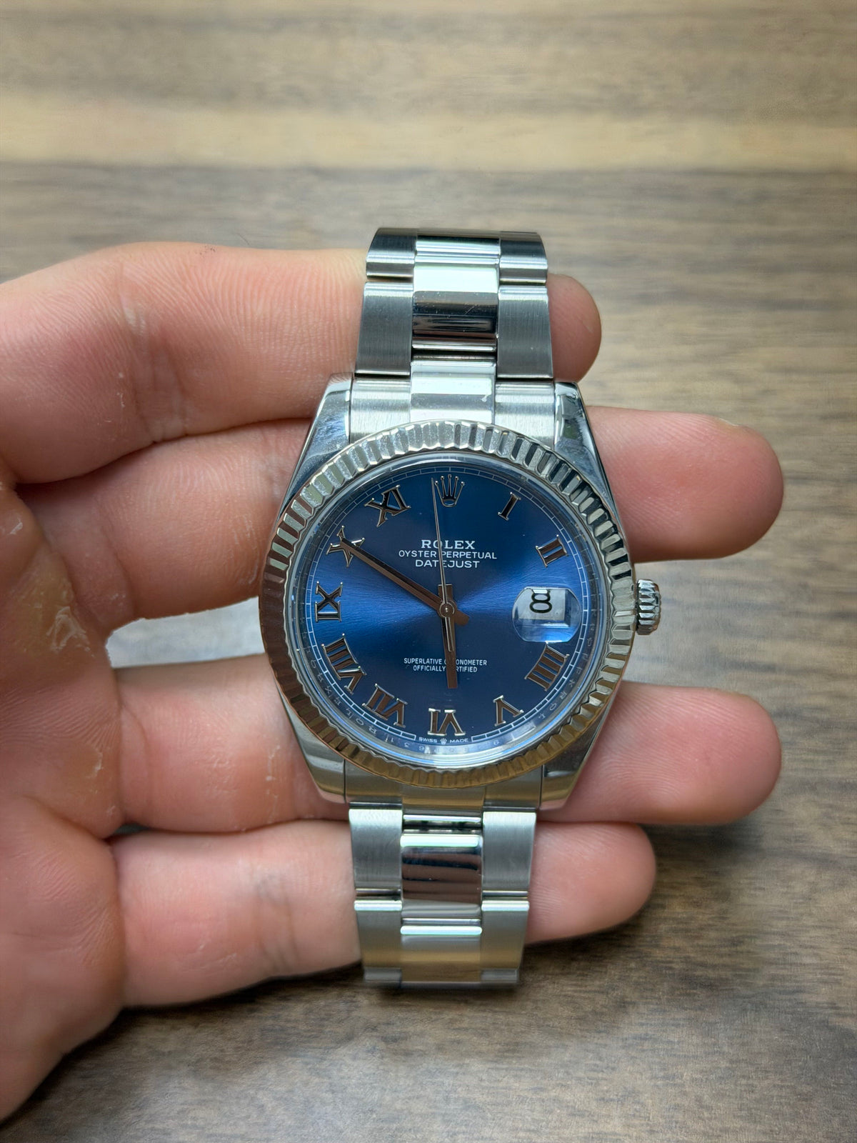 Rolex Datejust 41 Stainless Steel & White Gold Watch