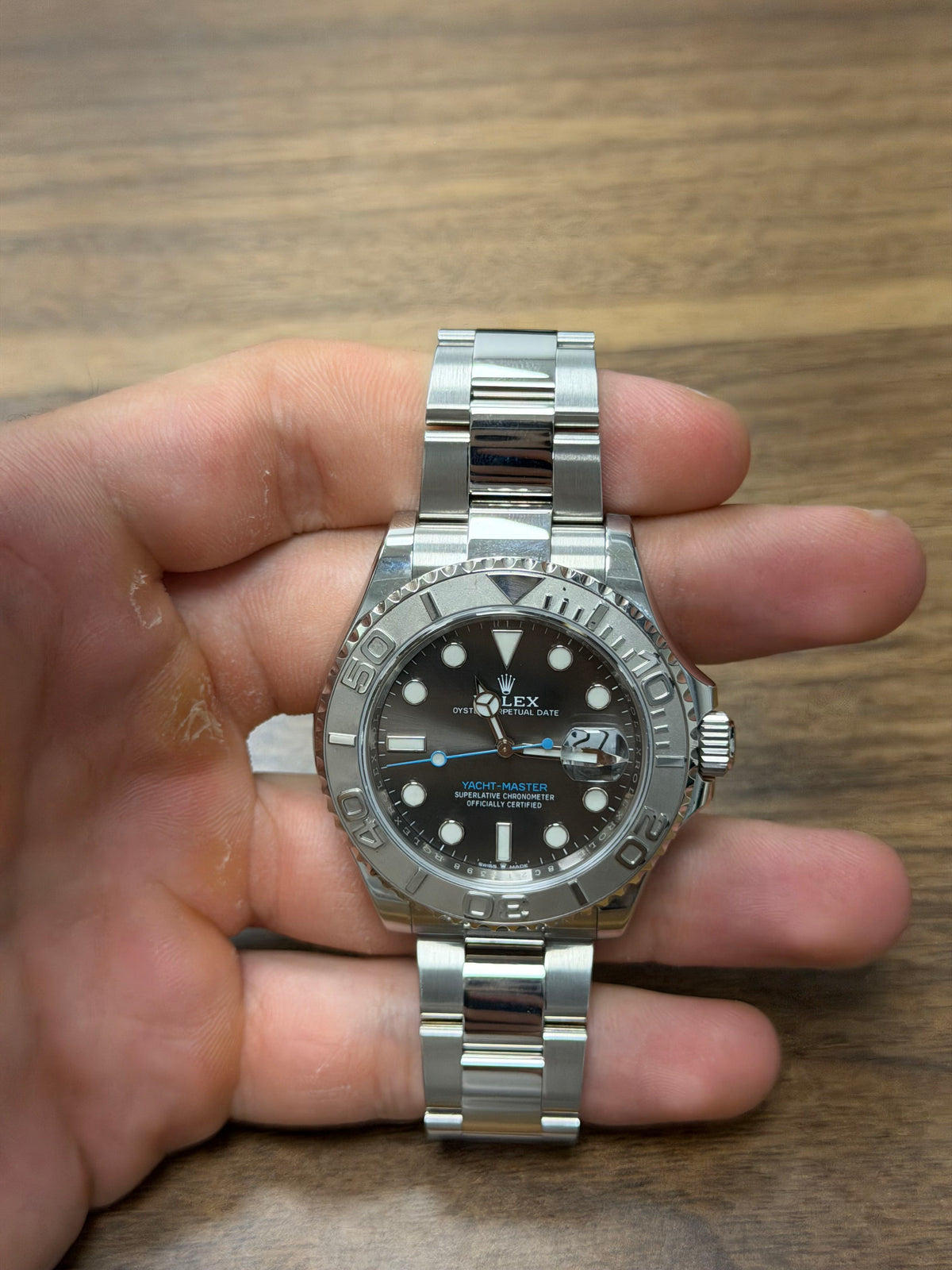 Rolex Yacht-Master Stainless Steel & Platinum Watch