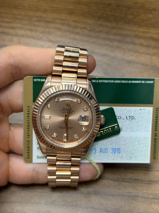 Rolex Day-Date 41 Rose Gold Watch