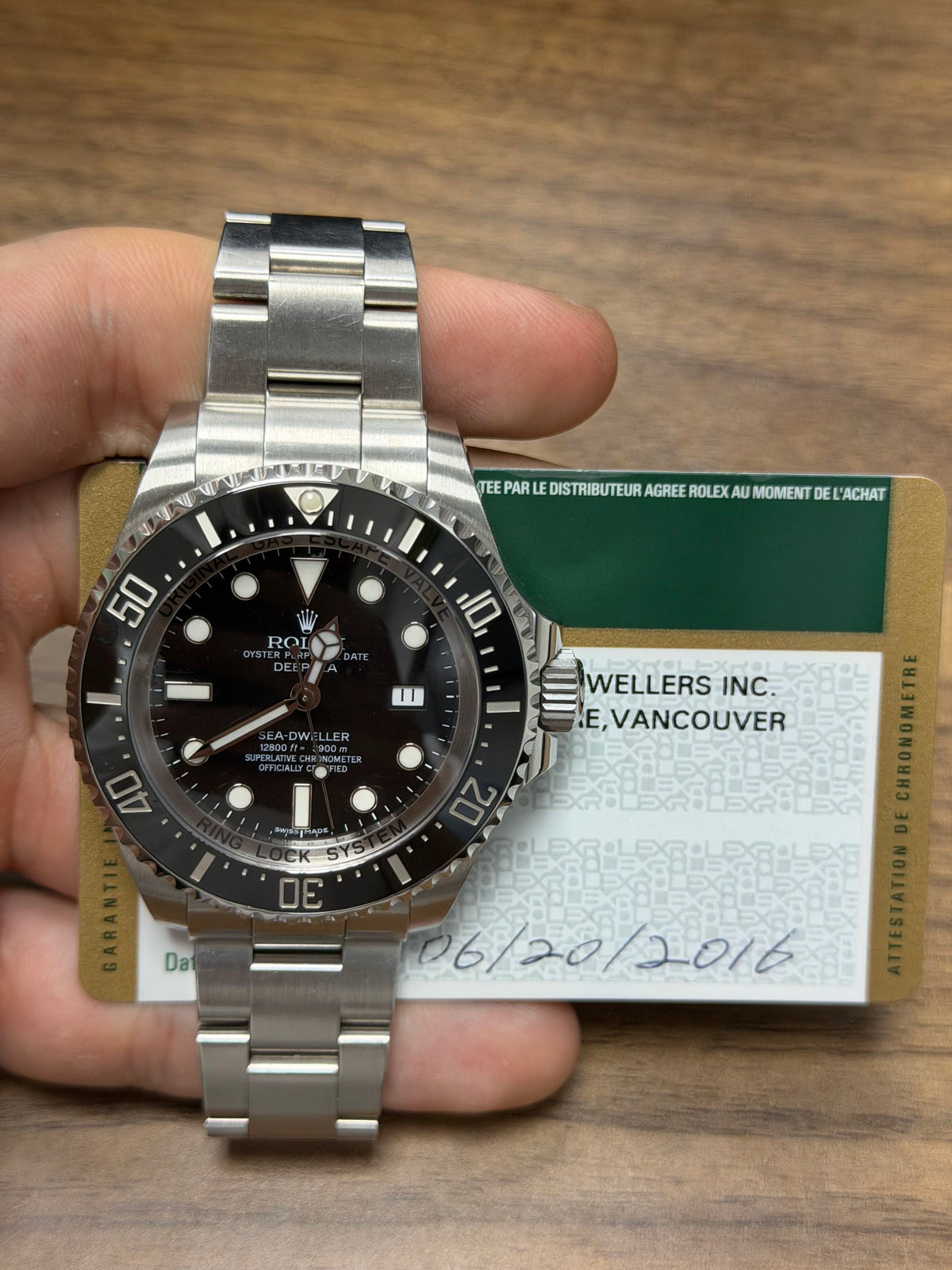 Rolex Sea-Dweller Deepsea Stainless Steel Watch