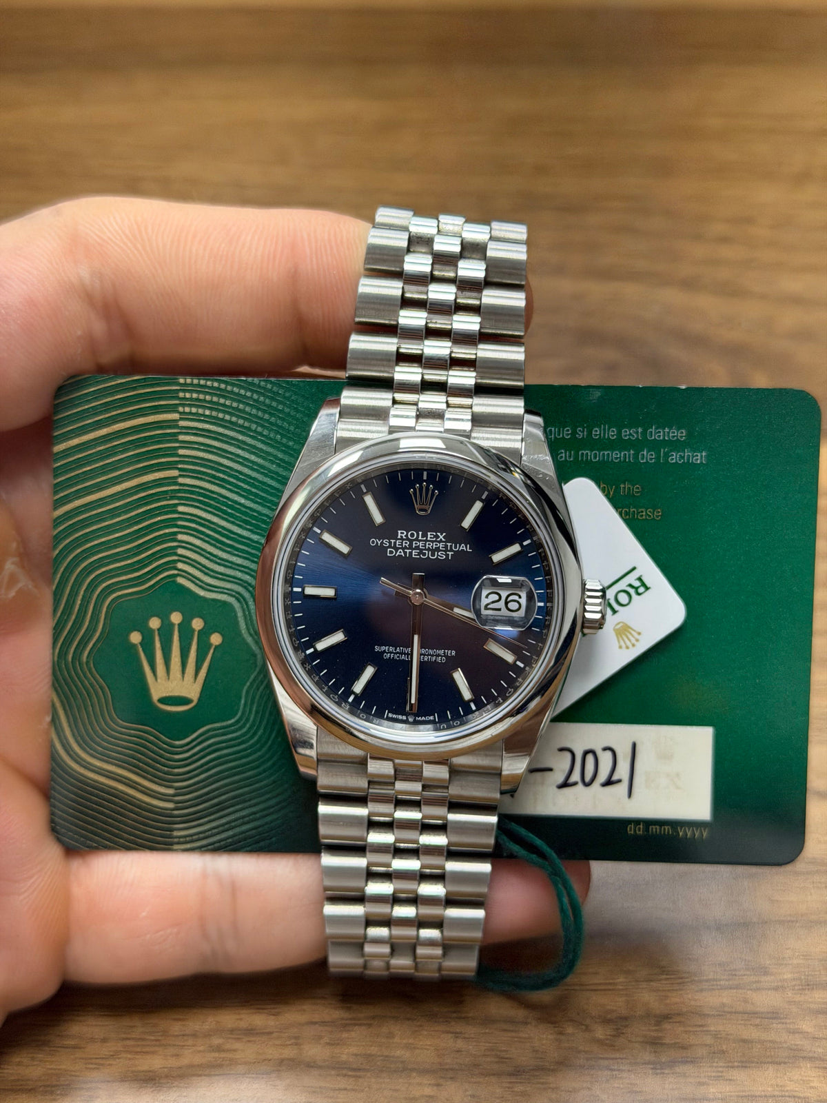 Rolex Datejust 36 Stainless Steel Watch
