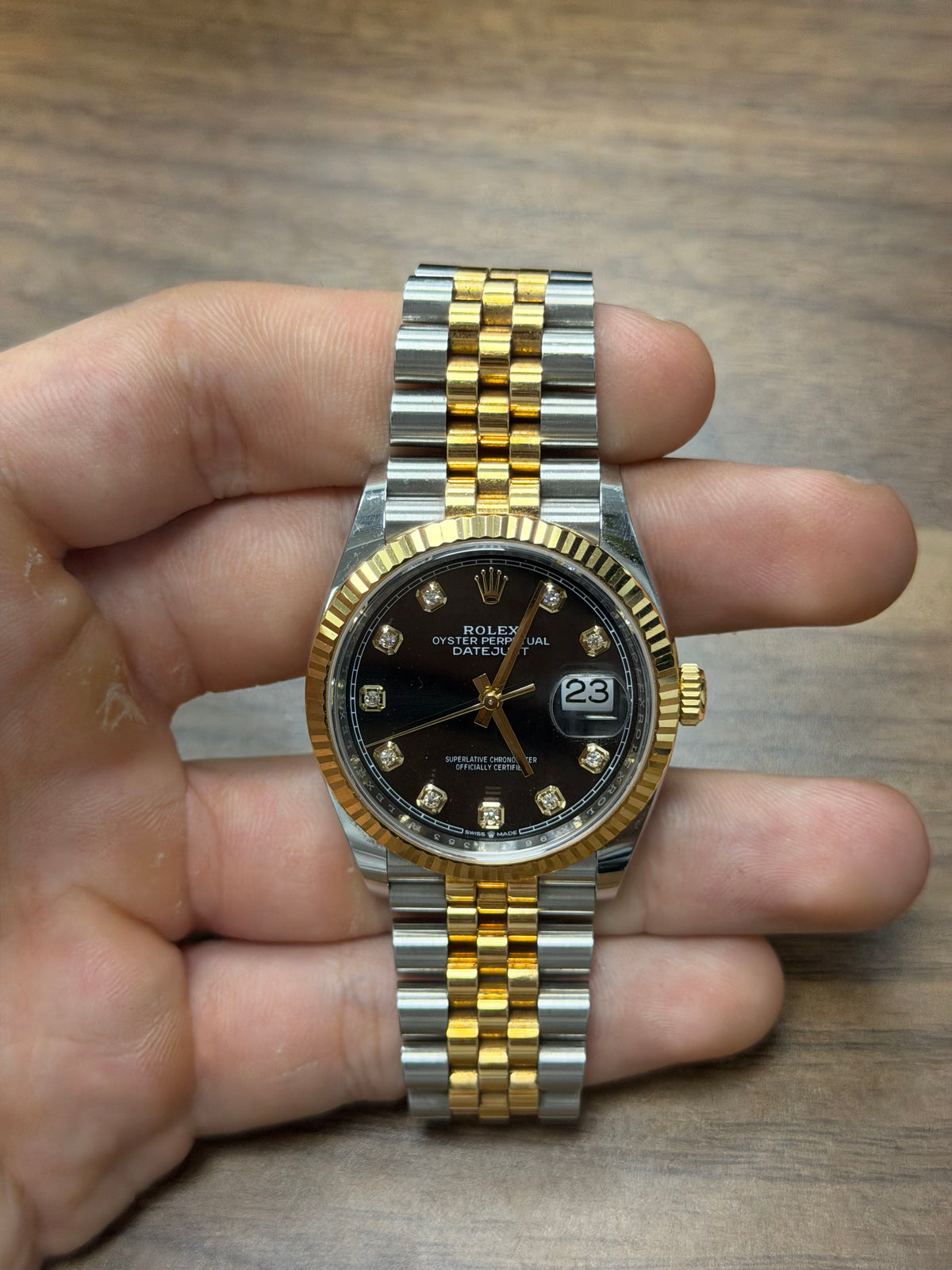 Rolex Datejust 36 Stainless Steel & Yellow Gold Watch
