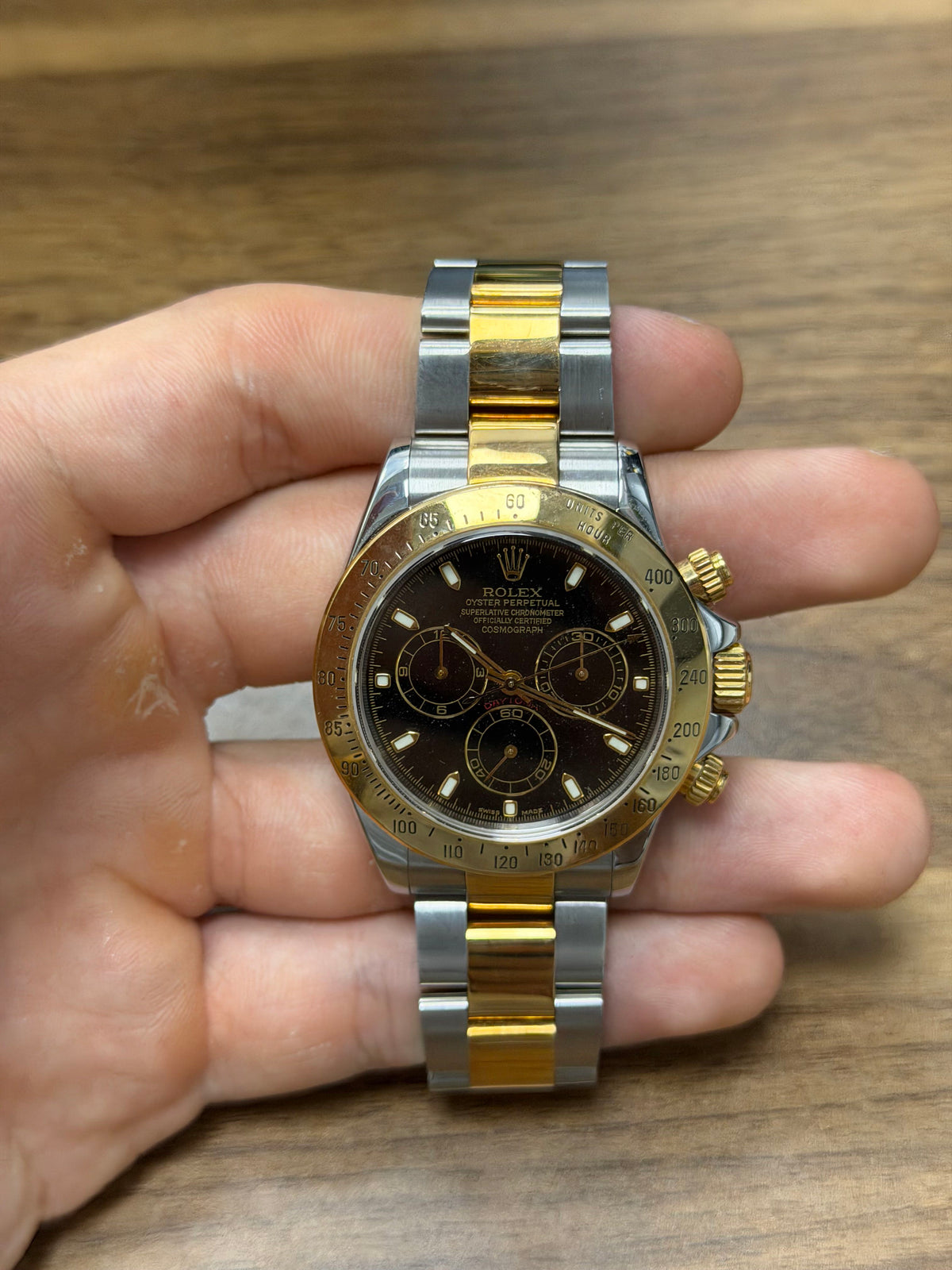 Rolex Daytona Stainless Steel & Yellow Gold Watch