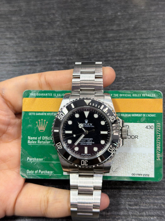 Rolex Submariner No-Date Stainless Steel Watch