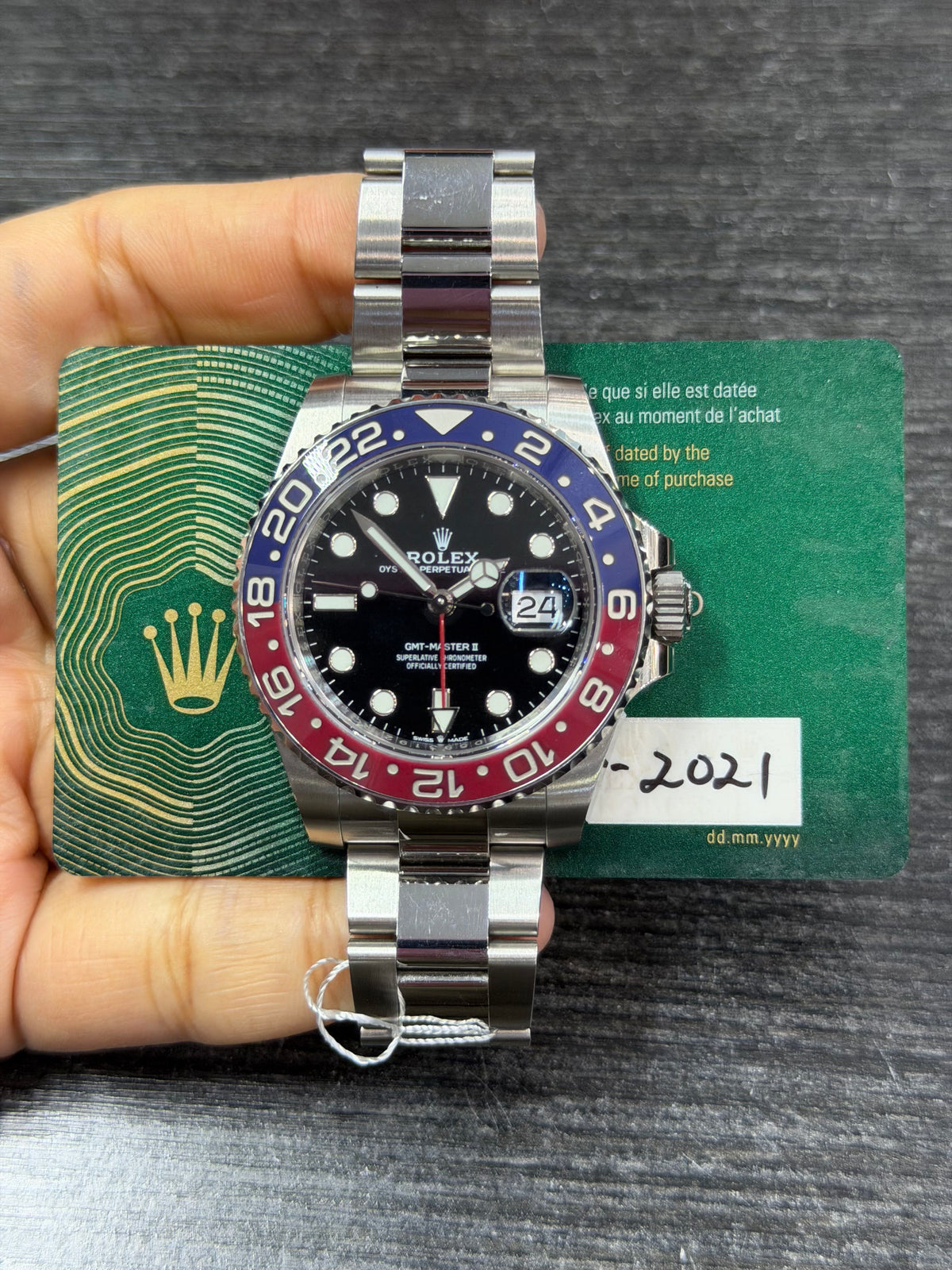 Rolex Gmt-Master Ii Pepsi Stainless Steel Watch