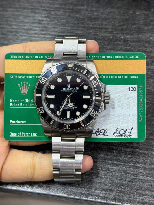 Rolex Submariner No-Date Stainless Steel Watch