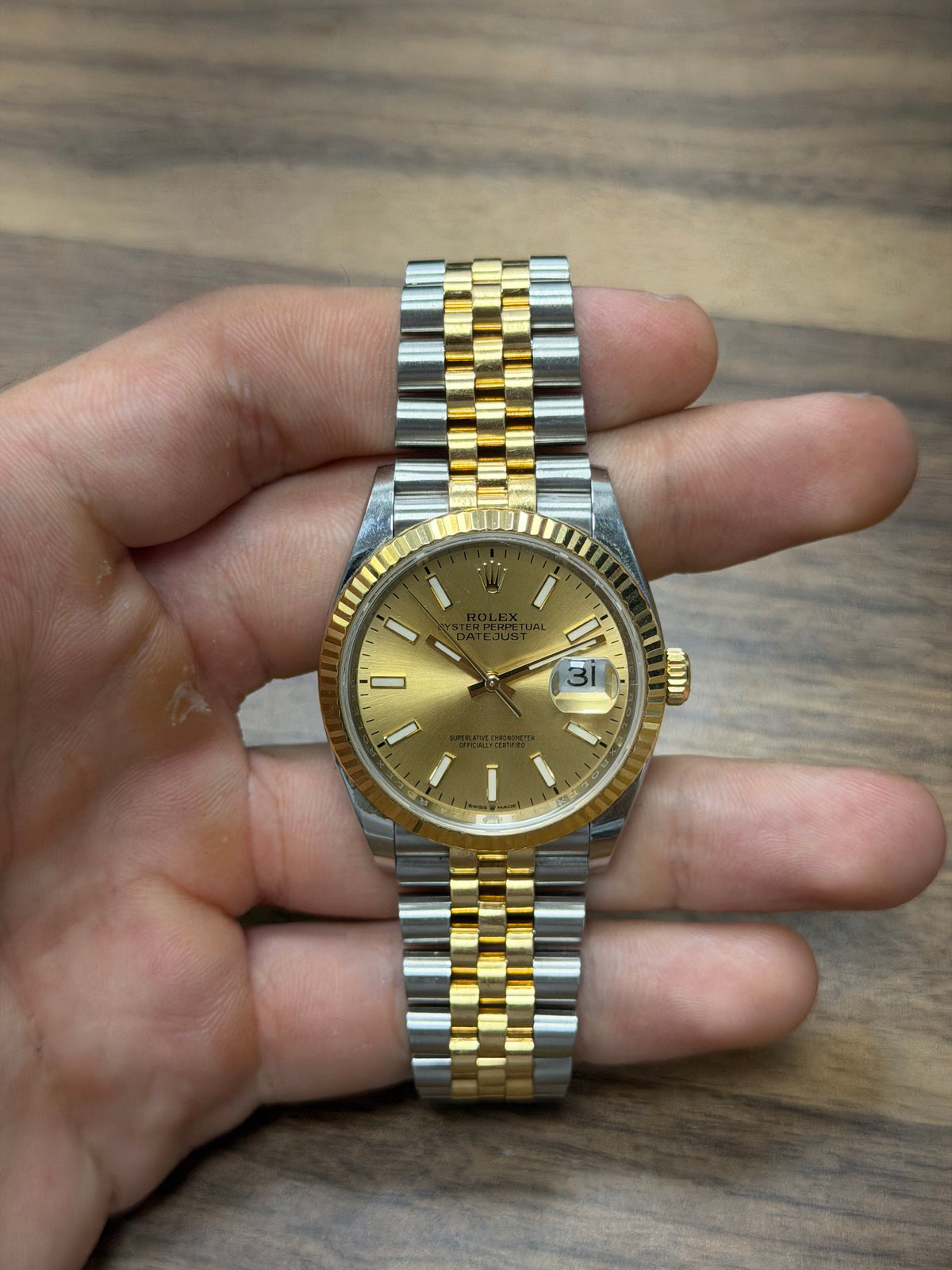 Rolex Datejust 36 Stainless Steel & Yellow Gold Watch
