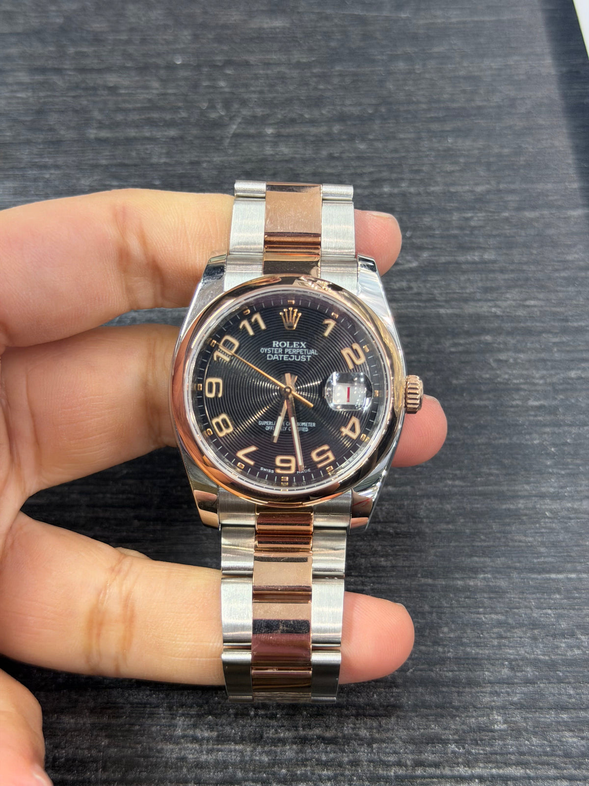 Rolex Datejust 36 Stainless Steel & Rose Gold Watch