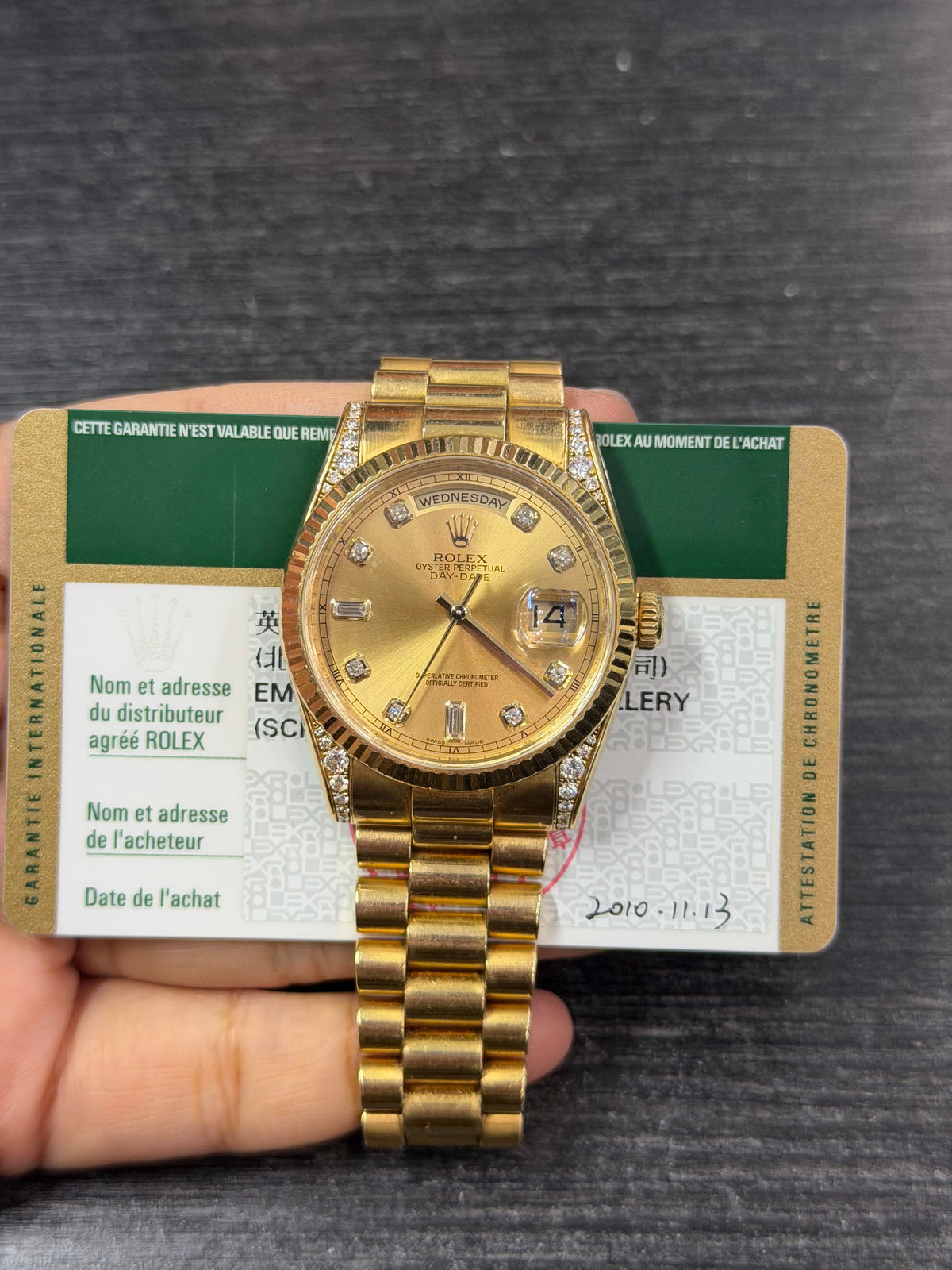 Rolex Day-Date 36 Yellow Gold Watch