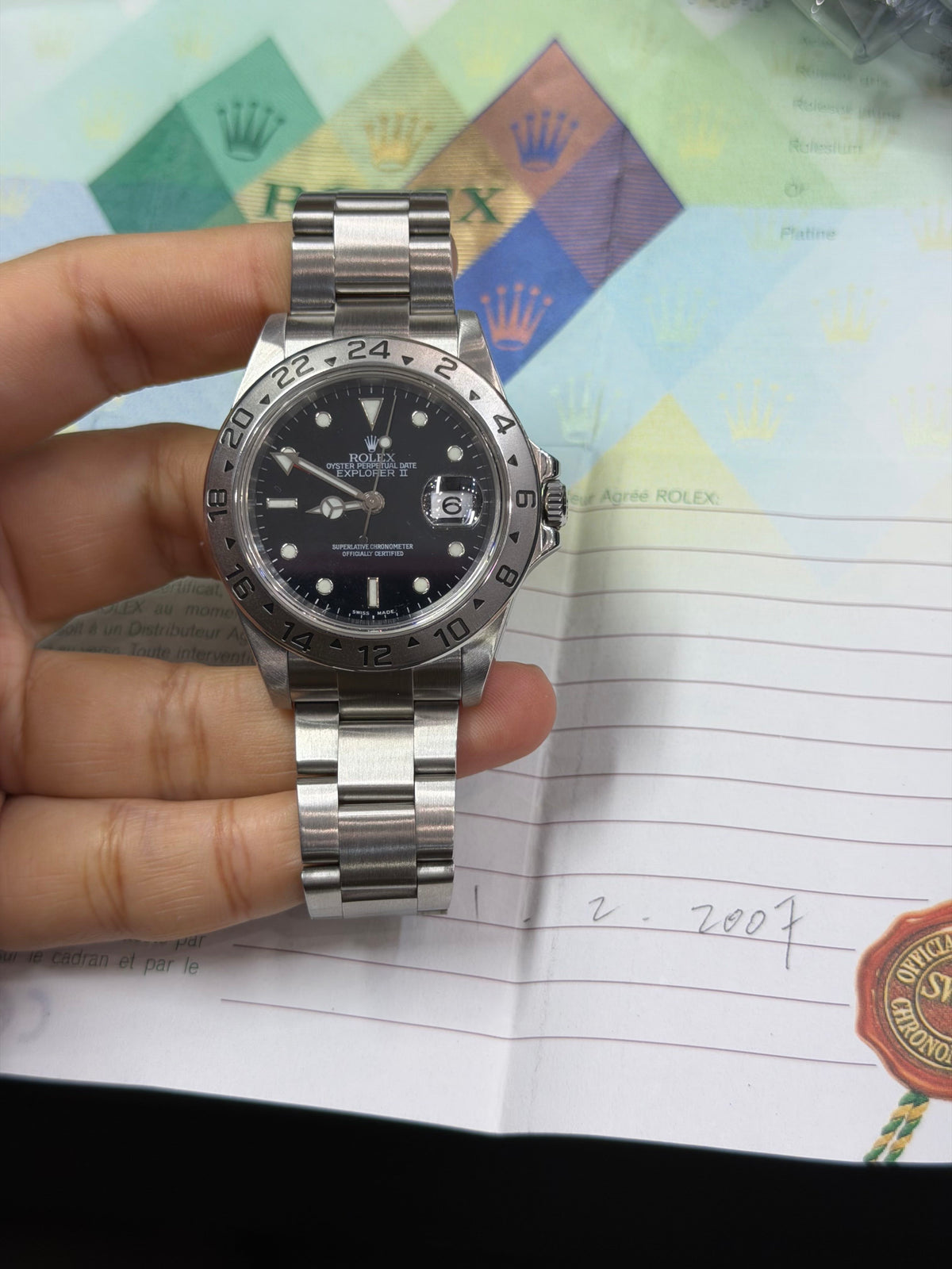 Rolex Explorer Ii Stainless Steel Watch