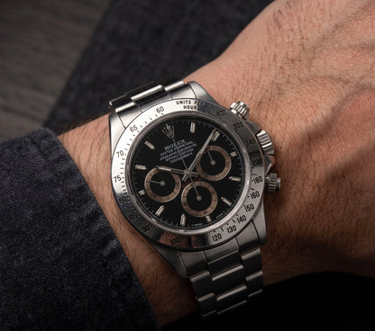 Rare Mens Rolex Daytona Zenith Patrizzi Dial Chronograph Watch
