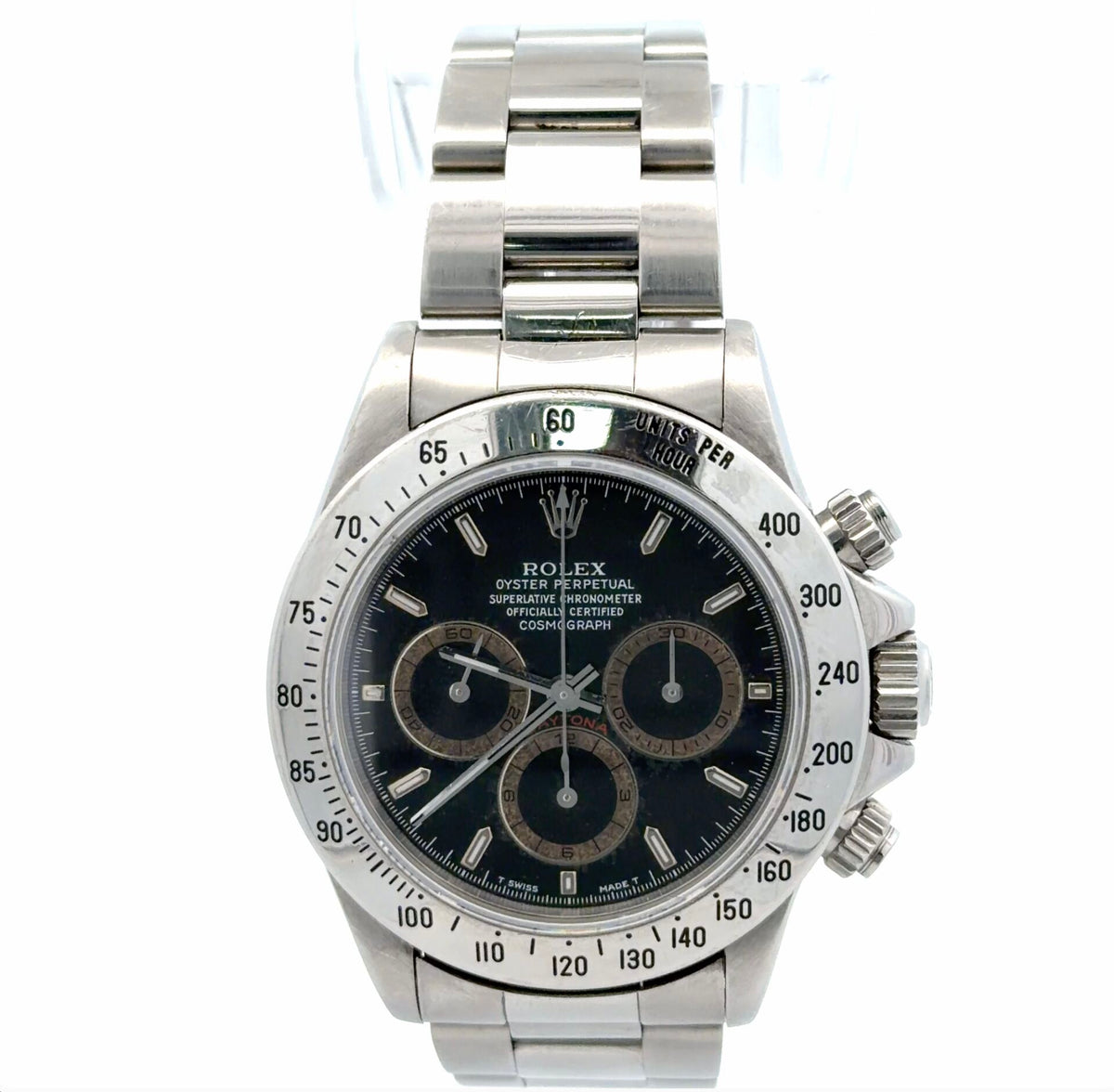 Rare Mens Rolex Daytona Zenith Patrizzi Dial Chronograph Watch