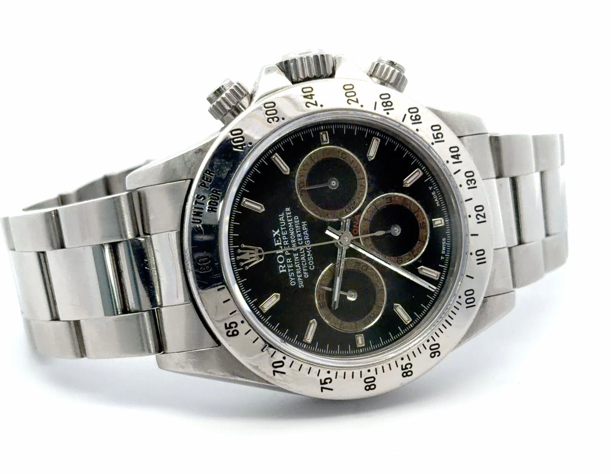 Rare Mens Rolex Daytona Zenith Patrizzi Dial Chronograph Watch