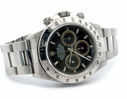 Rare Mens Rolex Daytona Zenith Patrizzi Dial Chronograph Watch