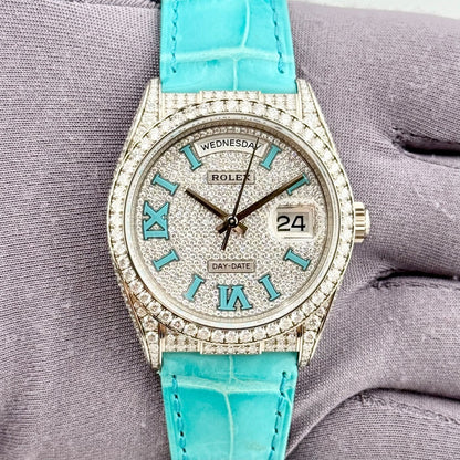 Rolex Day-Date 36Mm 128159Rbr White Gold