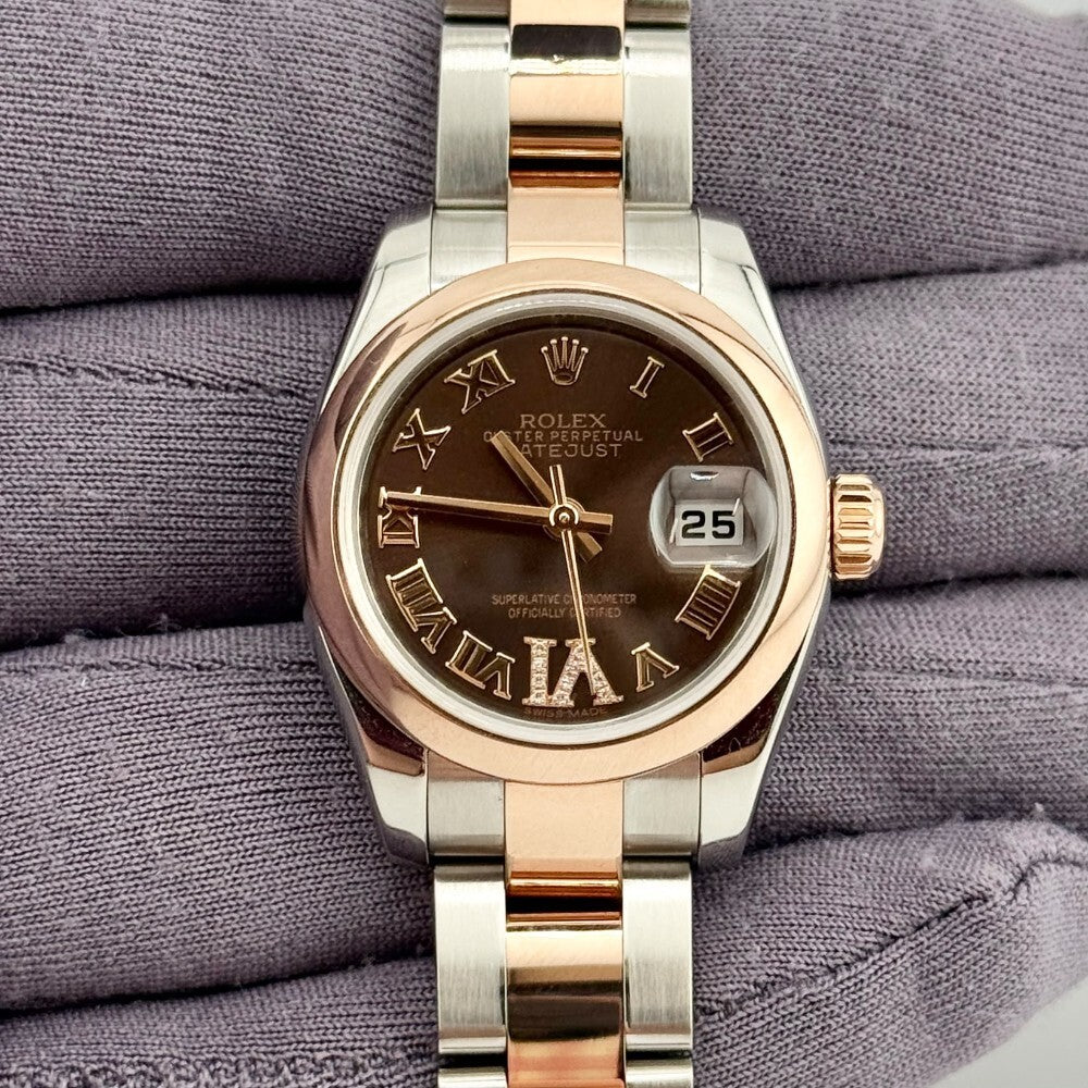 Rolex Datejust Lady 26Mm 179161 Steel And Rose Gold