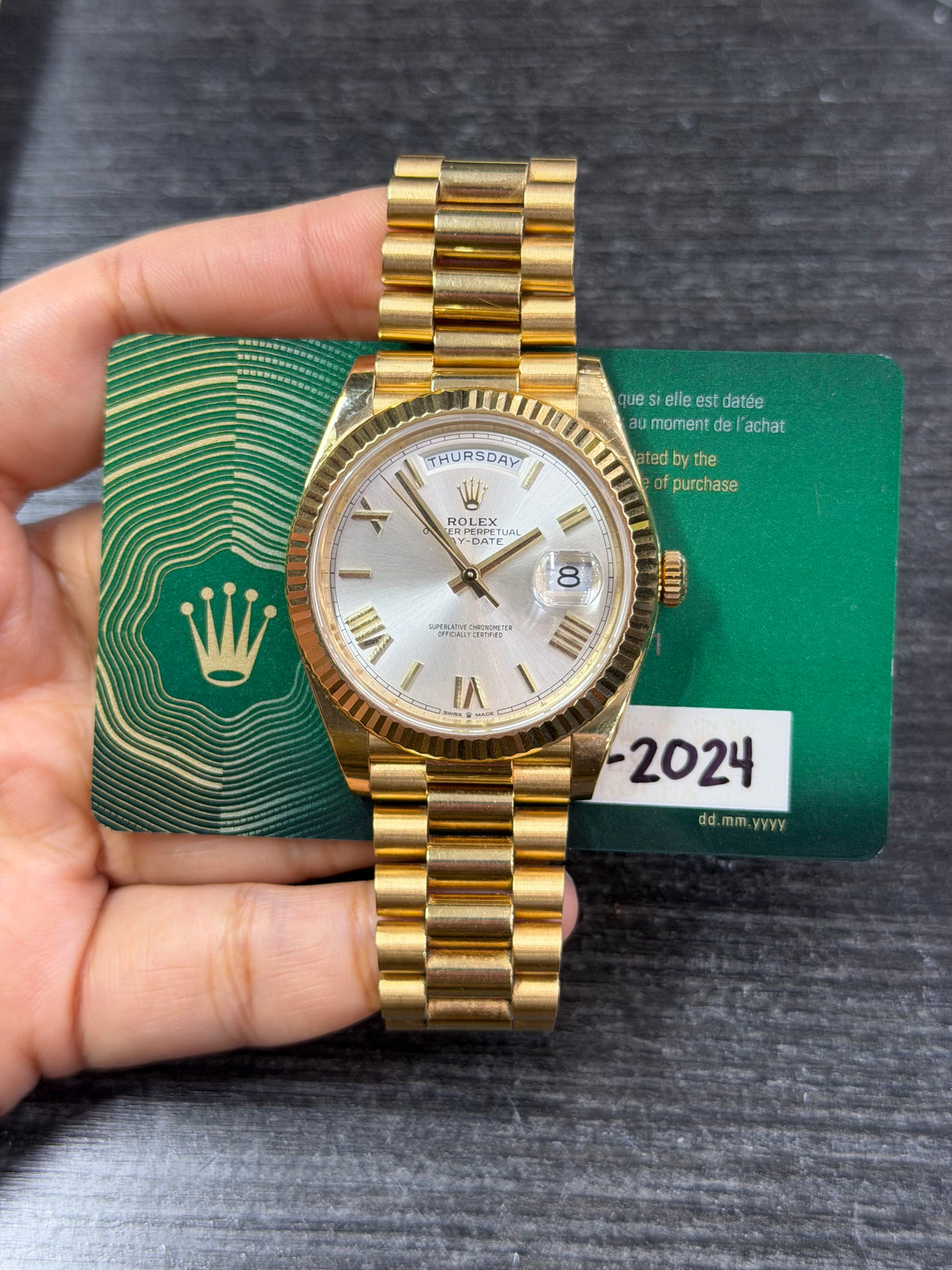 Rolex Day-Date 40 Yellow Gold Watch