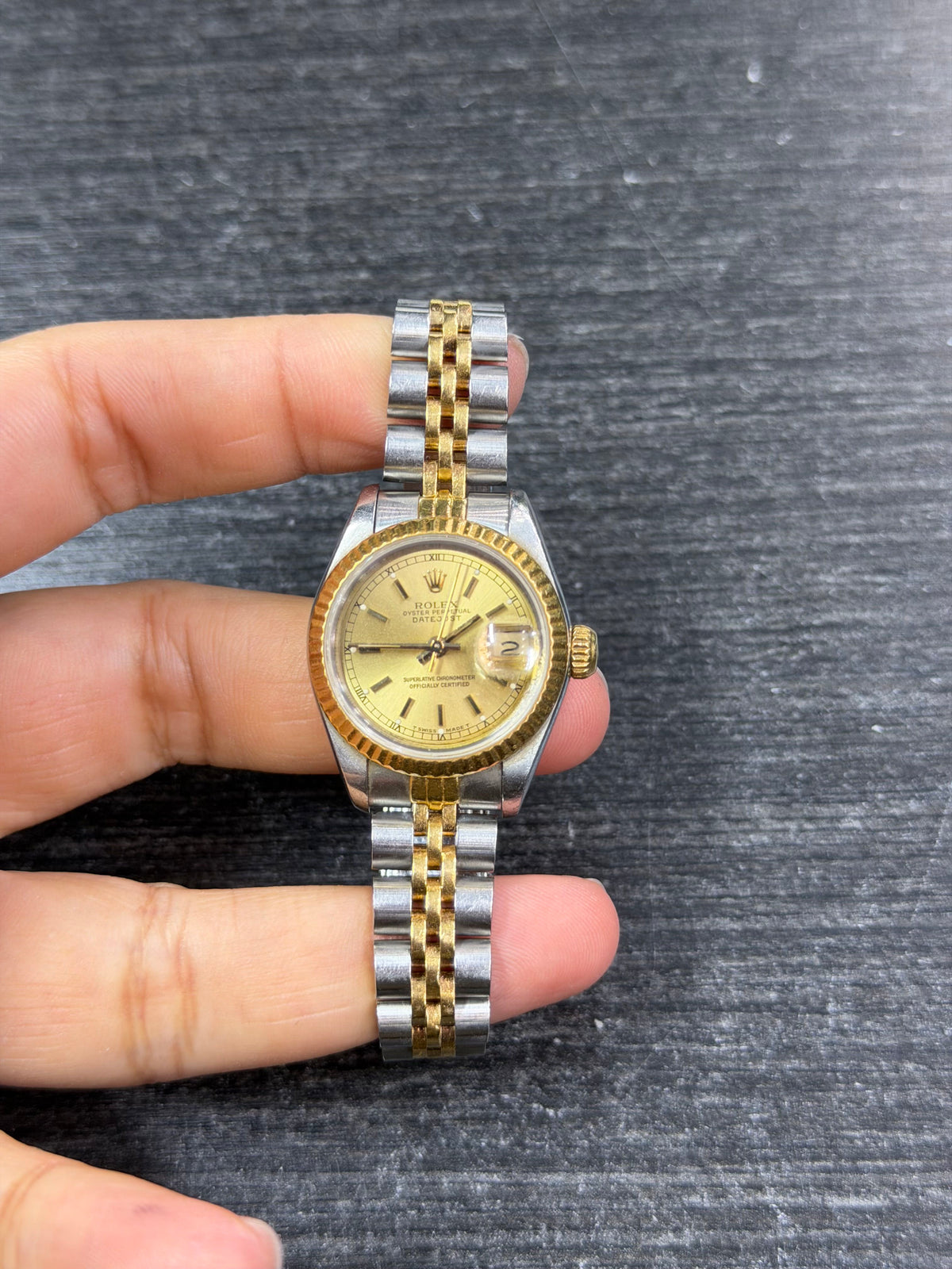 Rolex Datejust Lady Stainless Steel & Yellow Gold Watch