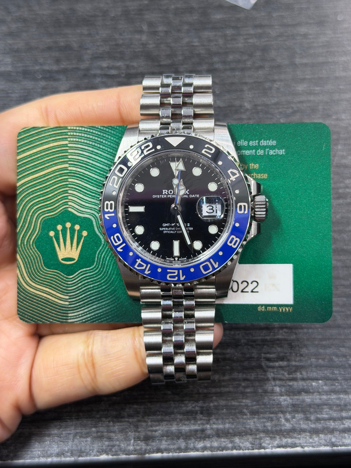 Rolex Gmt-Master Ii Batgirl Stainless Steel Watch