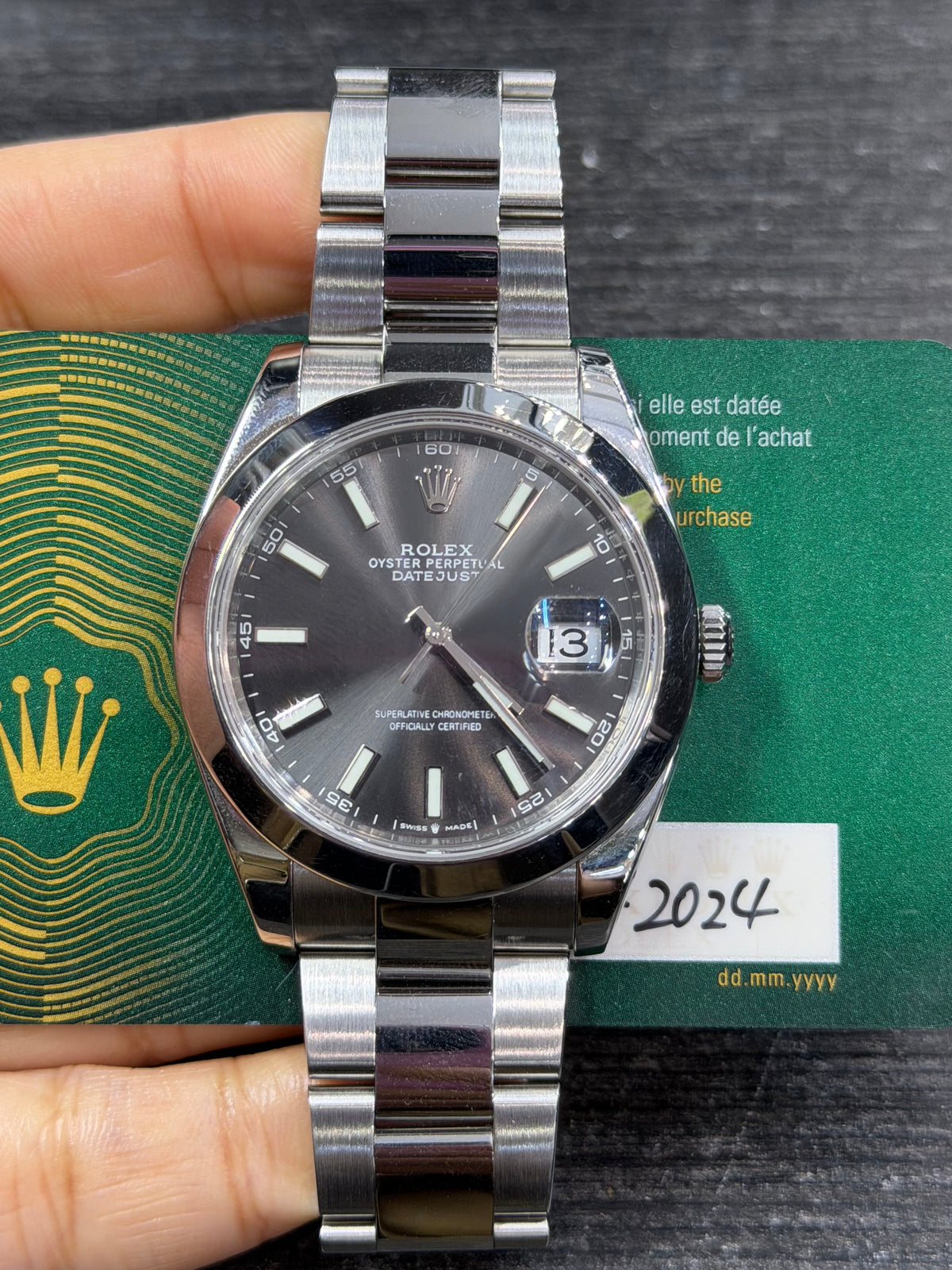 Rolex Date Just Stainless Steel Watch