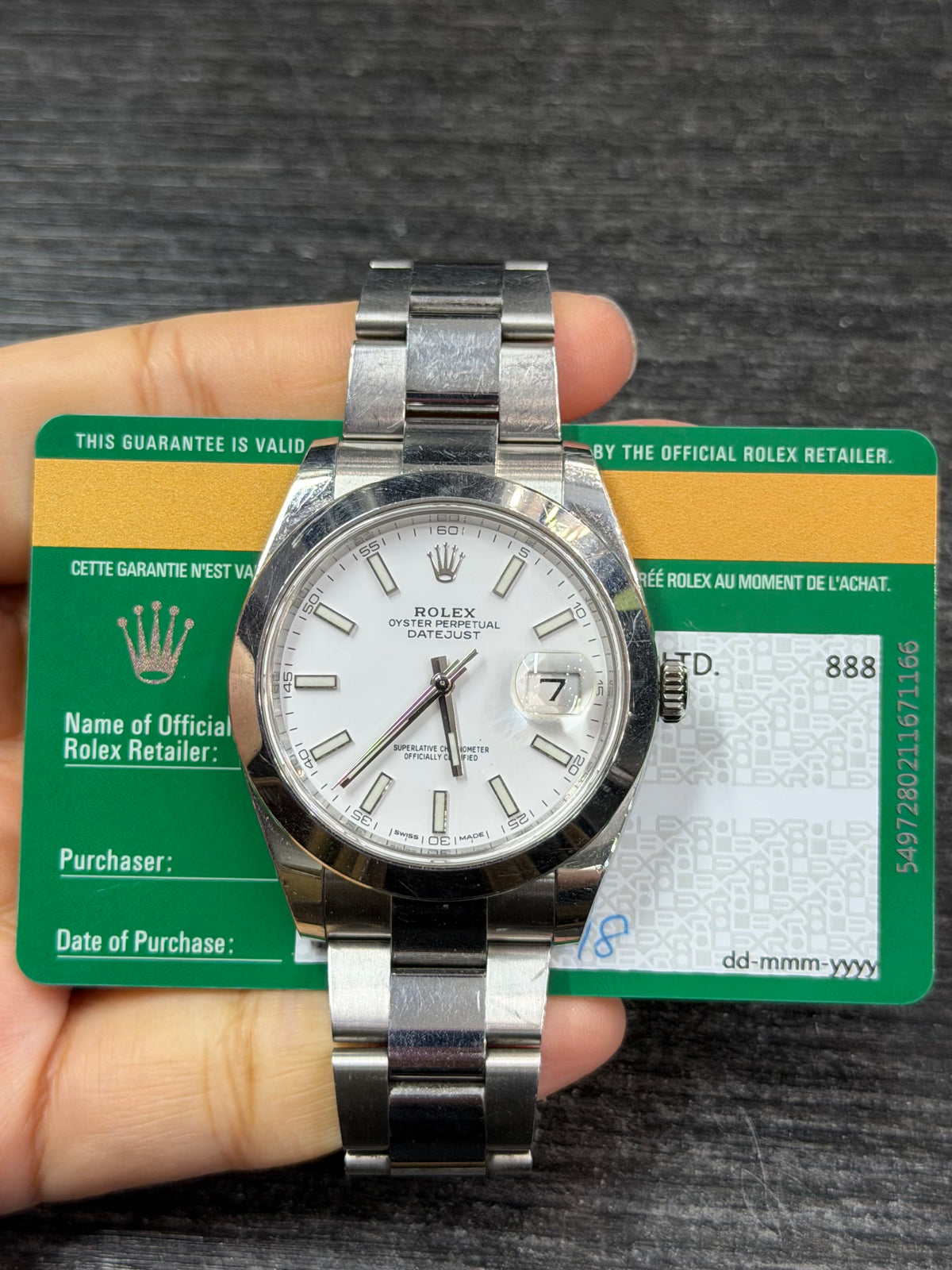 Rolex Datejust 41 Stainless Steel Watch